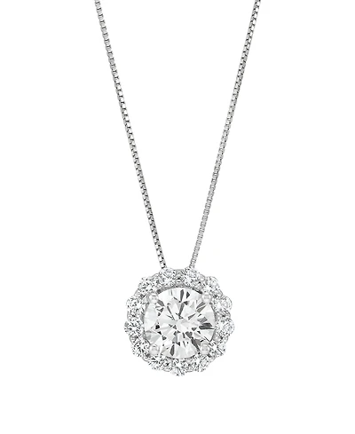 Macy's Igi Certified Lab-Grown Diamond Pendant Necklace (2 ct. t.w.) in 14k White Gold