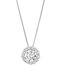 Macy's Igi Certified Lab-Grown Diamond Pendant Necklace (2 ct. t.w.) in 14k White Gold