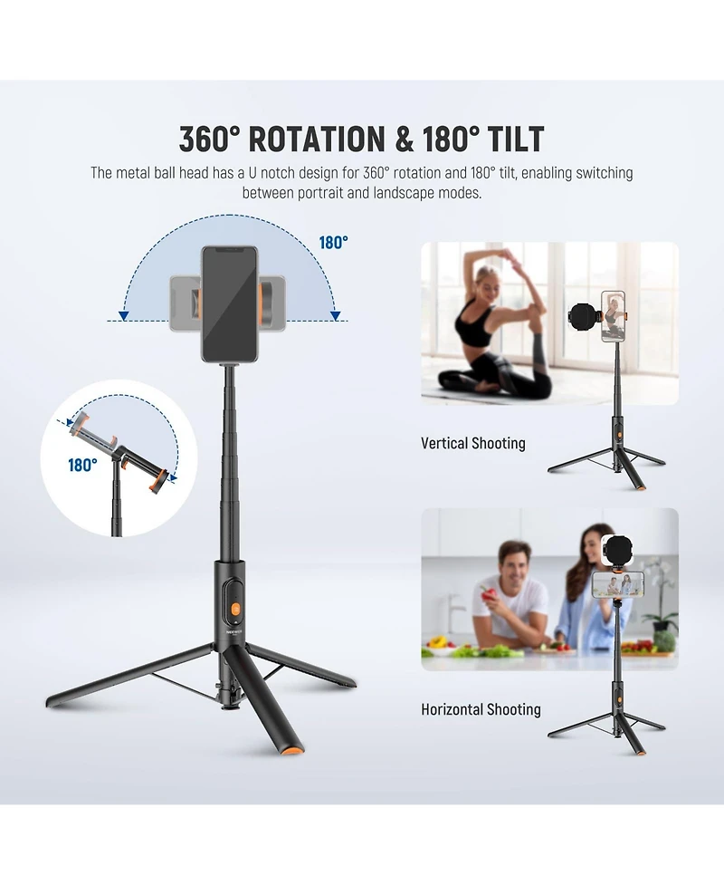 Neewer PA992 Camera Tripod for select iPhone and Android mobile devices