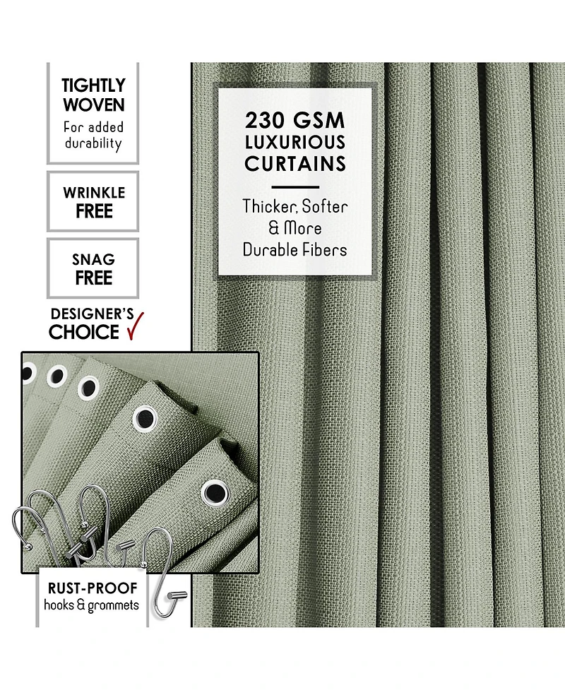 Complete Burlap Texture Polyresin Bathroom Decor and Accessory Set with Shower Curtain
