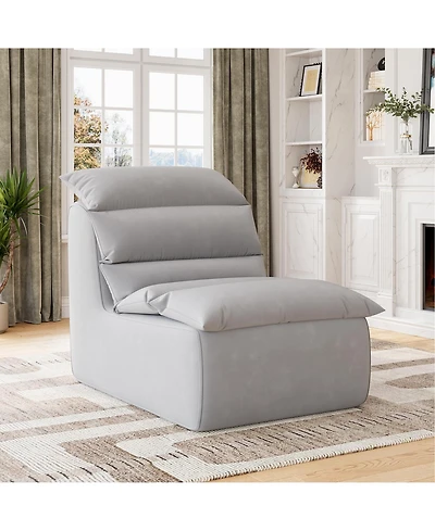 homfan Bean Bag Chair, Lazy Floor Couch with High-Resilience Foam, Beanbag Chairs for Adults, Fireside Sofa for Reading Gaming Living Room