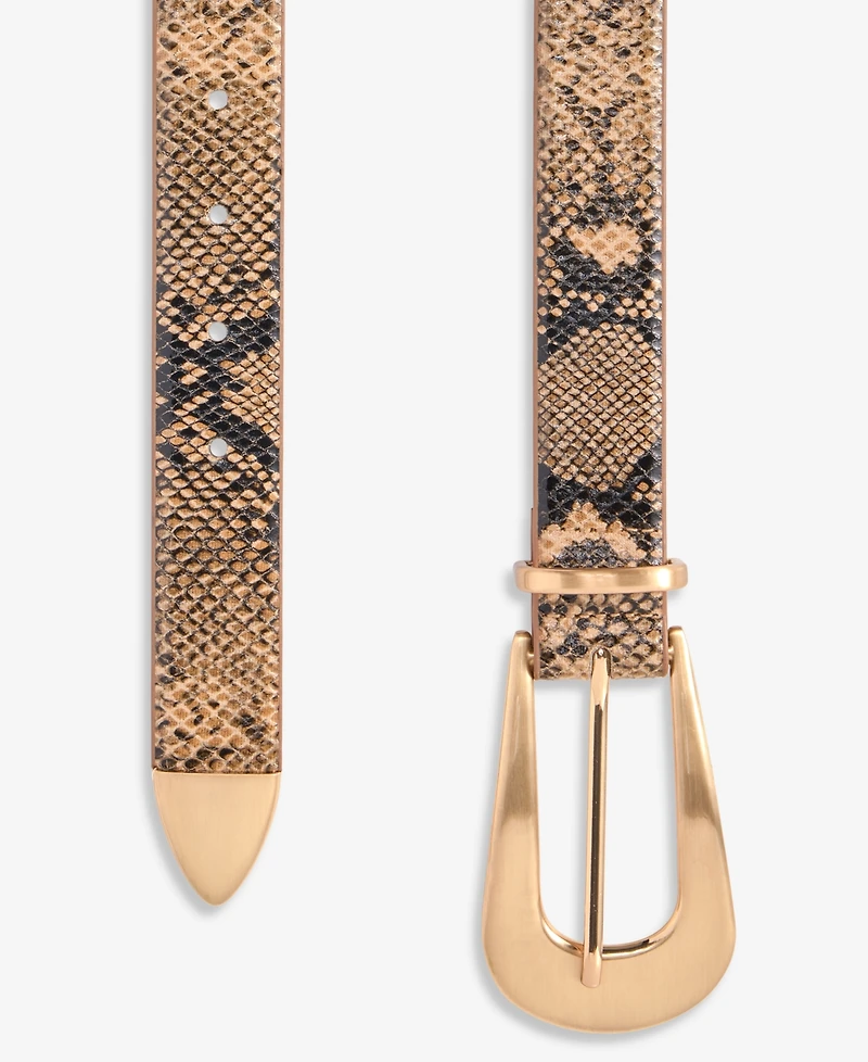 I.n.c. International Concepts Animal-Print 3-Piece Hardware Belt, Macy's Exclusive