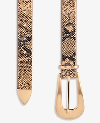 I.n.c. International Concepts Animal-Print 3-Piece Hardware Belt, Macy's Exclusive