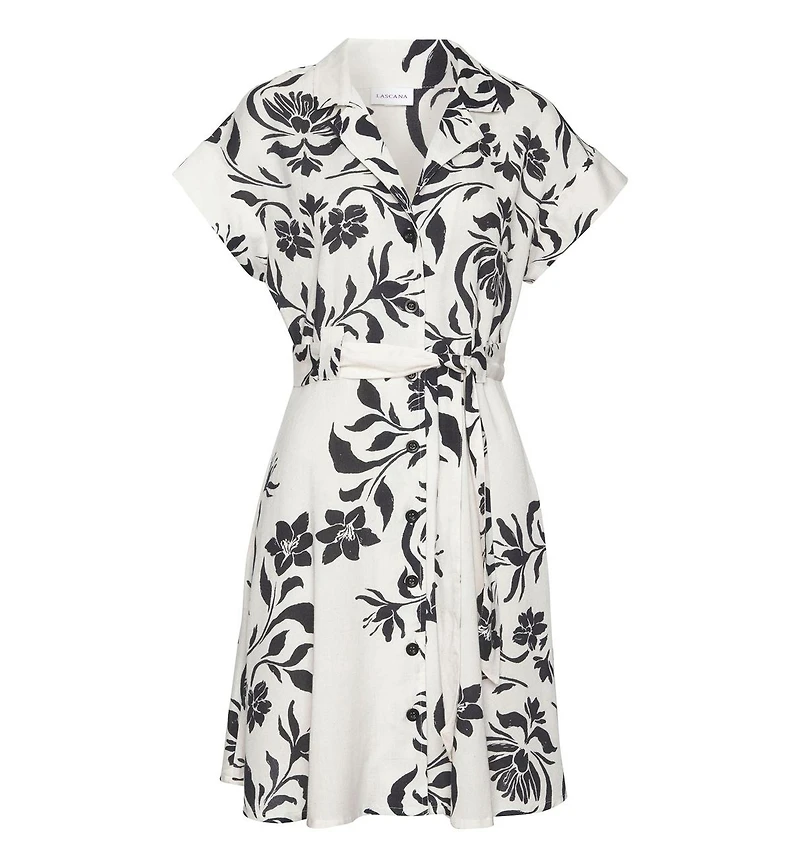 Lascana Women's Belted Shirt Dress