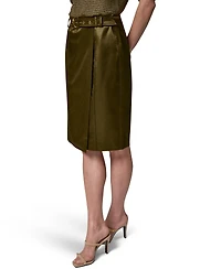 Donna Karan New York Women's Glazed Cotton Belted Skirt