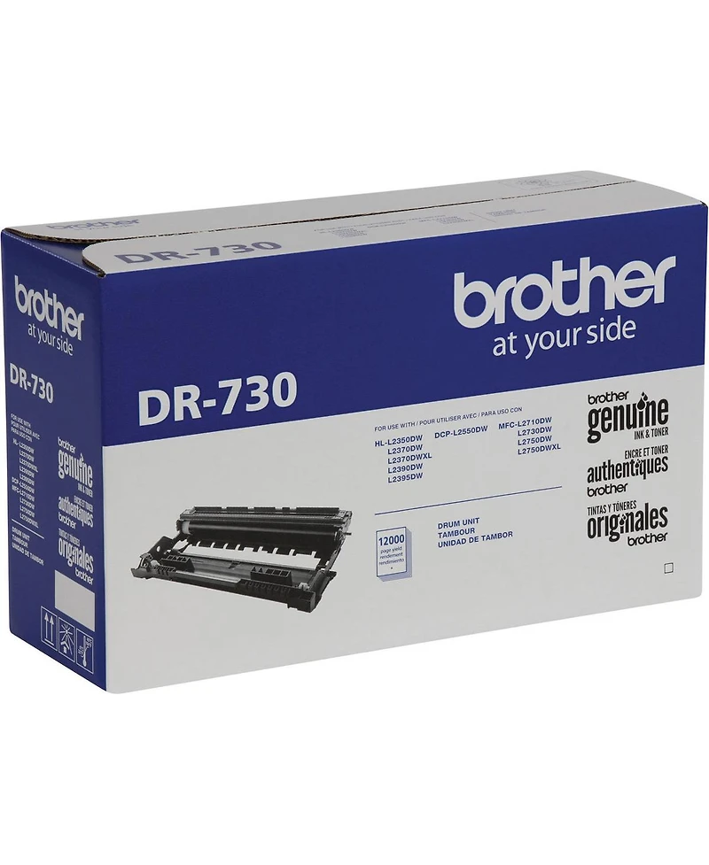 Brother Dr-730 12,000-Page Yield Drum Unit, Compatible with Brother Hl-L2370DW
