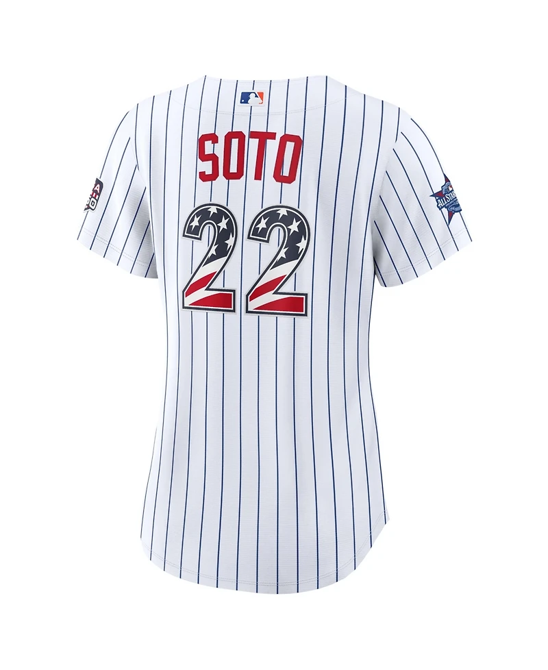 Nike Women's 2026 All-Star Edition Stars Stripes New York Mets Juan Soto White Stadium Jersey