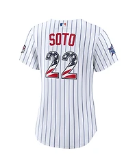 Nike Women's 2026 All-Star Edition Stars Stripes New York Mets Juan Soto White Stadium Jersey