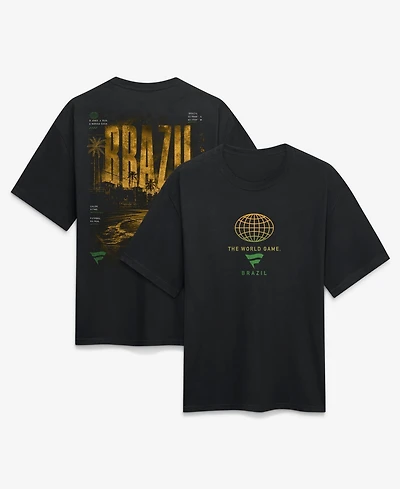 Fanatics Men's Black Brazil Streets Of The World Heavyweight T-Shirt