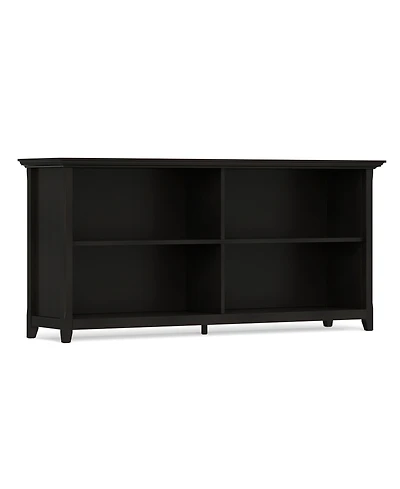 Simpli Home Amherst 30" Wood Low 4 Shelf Bookcase