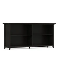 Simpli Home Amherst 30" Wood Low 4 Shelf Bookcase