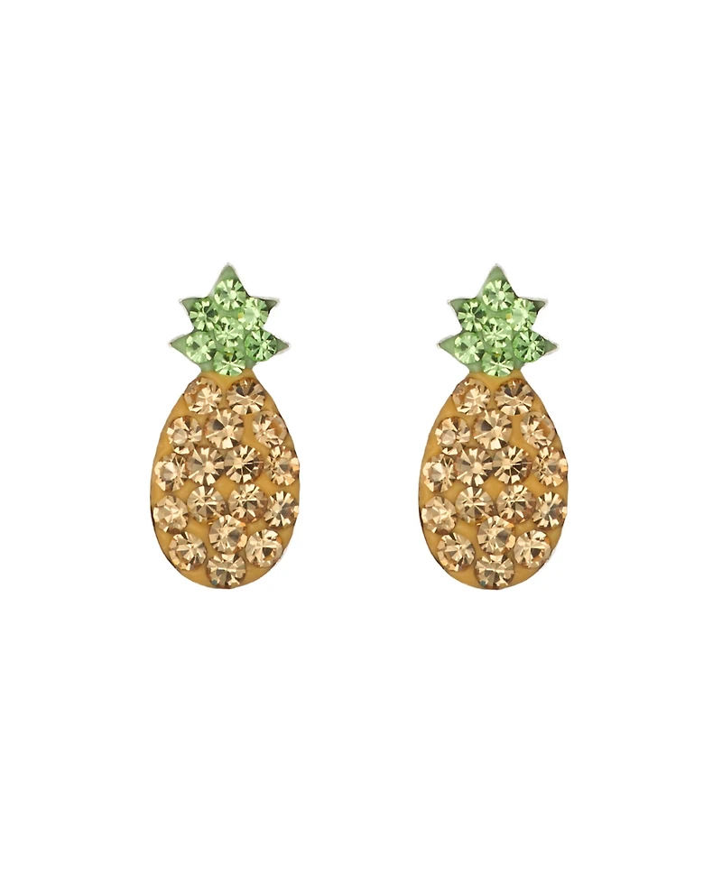 Macy's Crystal Pave Pineapple Stud Earrings