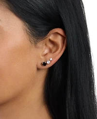 Macy's Cubic Zirconia 4mm/5mm/6mm Stud Earring Set