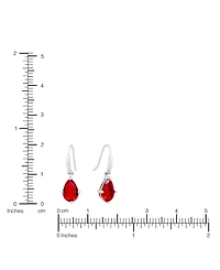 Macy's Crystal Teardrop with Cubic Zirconia Drop Earrings