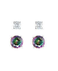 Macy's 8mm Mystic Cubic Zirconia Stud Earrings