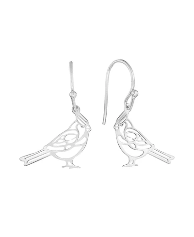 Macy's Laser Cut Cardinal Bird Drop Earrings