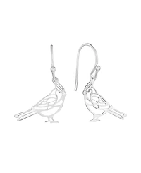 Macy's Laser Cut Cardinal Bird Drop Earrings