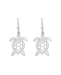 Macy's Laser Cut Turtle Drop Earrings