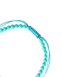 Macy's Feather Charm Stone Beaded Rope Bracelet