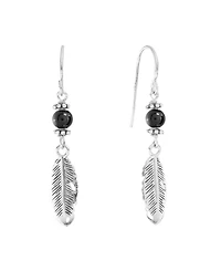 Macy's Stone Beaded Leaf Drop Earrings