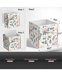 Sorbus 6 Pack 11 Inch Foldable Storage Cubes with Handle- for Organizing Home