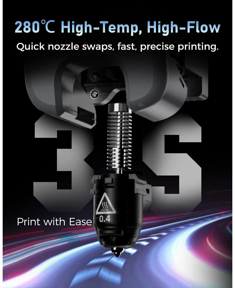 Flashforge CoreXY 3D Printer 600mm/s 280degree(s) High Speed Printer 1 Click Auto Leveling Direct Extruder Quick Swap Nozzle 220×220×220mm