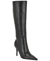 Nine West Women's Gerty Tall Wide Calf Stiletto Dress Boots