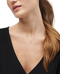 Macy's Igi Certified Lab-Grown Diamond Solitaire Pendant Necklace (1/2 ct. t.w.) in 14k White Gold
