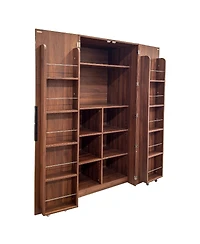 Streamdale Furniture Freestanding Kitchen Pantry Cabinet with Doors and Shelves
