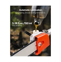 Sugift Gas Pole Saw 43CC 2 Stroke Gas Powered Pole Saws with 10 in Cutting Bar