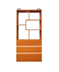 Streamdale Furniture Free Combination Wood Open Bookshelf with Anti-Tip Storage Organizer