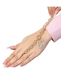 Juicy Couture 7.5 inch Pave Initial Charm Bracelet