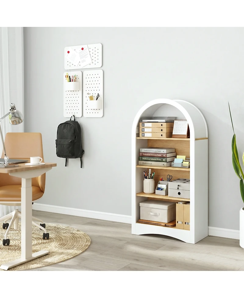 Streamdale Furniture 47" Arched 4-Tier Freestanding Storage Display Rack