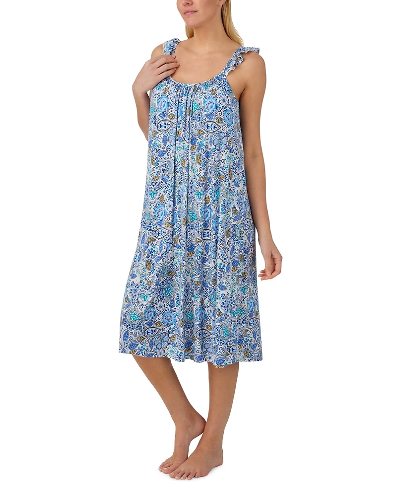 Ellen Tracy Women's Sleeveless Midi Nightgown