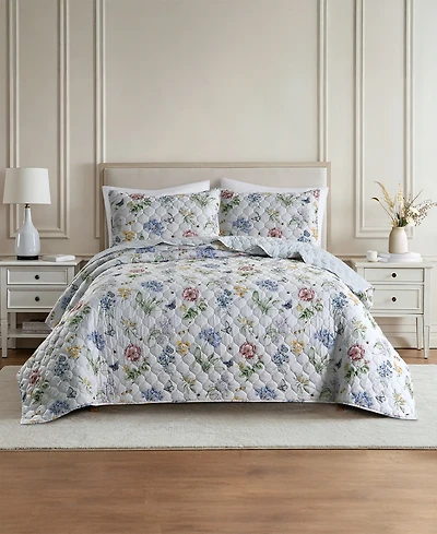 Lenox Butterfly Meadow 3-Piece Quilt Set, King