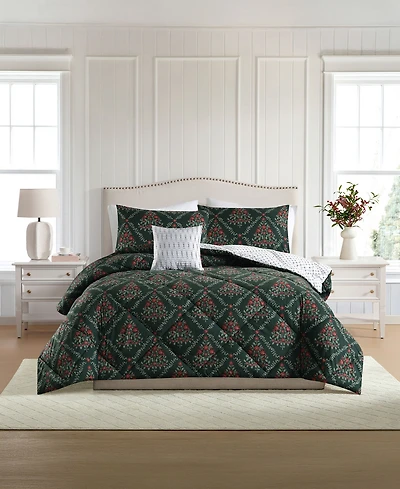 Lenox Holly Tree 4-Piece Comforter Set, King