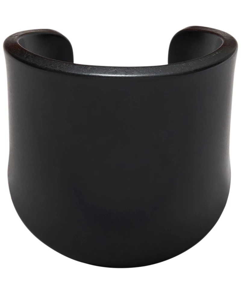 Donna Karan New York Black-Tone Resin Cuff Bracelet