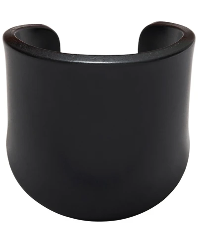 Donna Karan New York Black-Tone Resin Cuff Bracelet