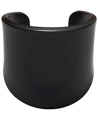 Donna Karan New York Black-Tone Resin Cuff Bracelet