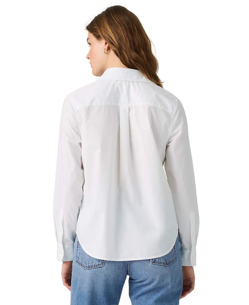 Levi's Women's Carlile Classic Poplin Long-Sleeve Shirt