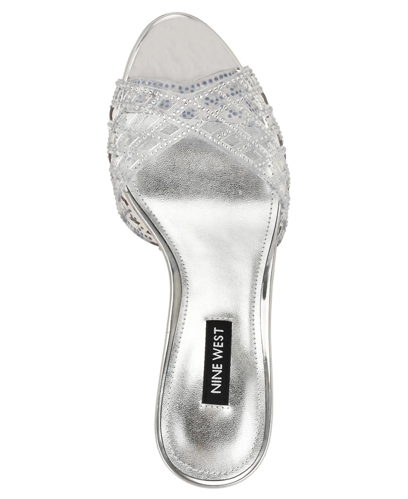 Nine West Women's Mazzy Embellished Slip-On Dress Sandals