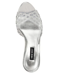Nine West Women's Mazzy Embellished Slip-On Dress Sandals
