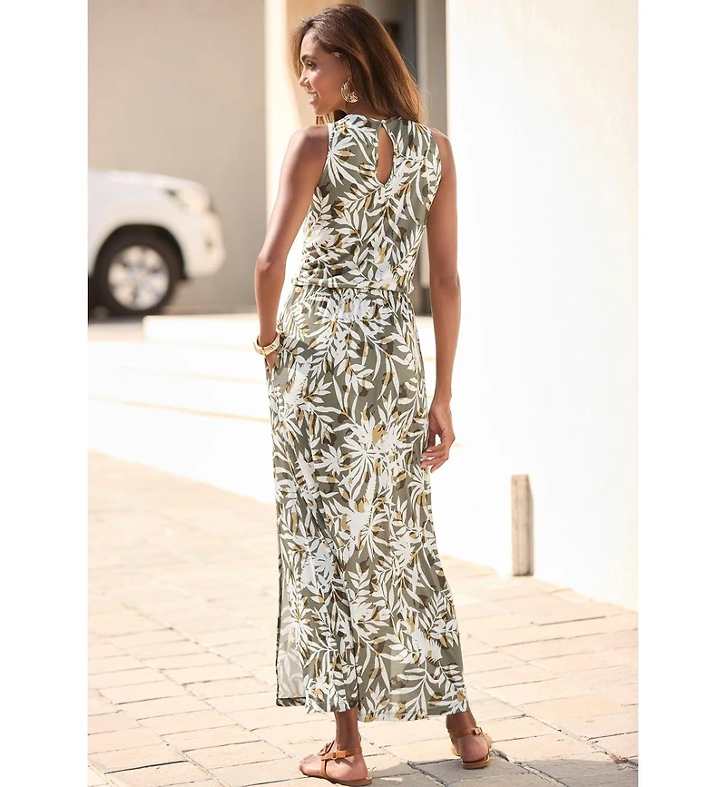 Lascana Women's Side Slit Maxi Dress