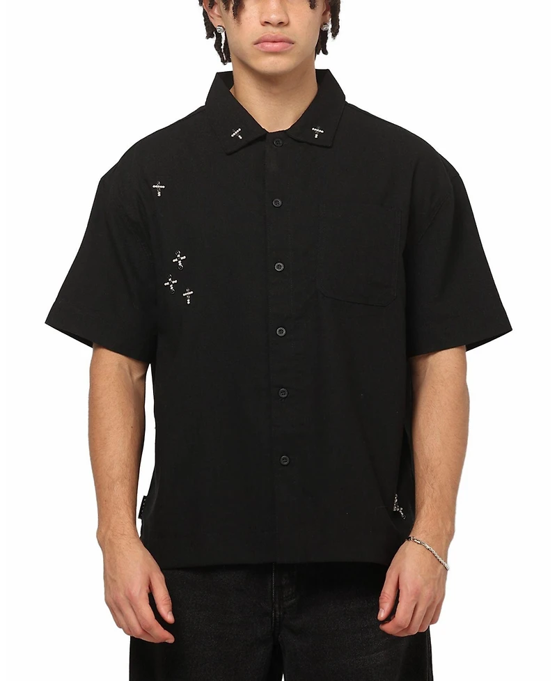 Saint Morta Men's Credo Linen Button Up Shirt
