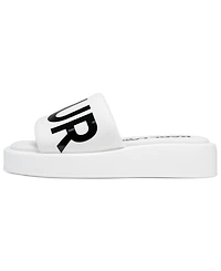Karl Lagerfeld Paris Women's Opal Bonjour Platform Slide Sandals