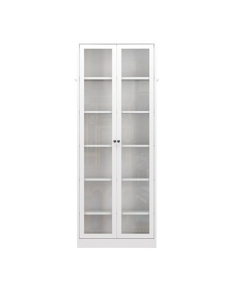 sumyeg 72" Tall Kitchen Pantry Cabinet with 5 Adjustable Shelves, Freestanding Metal Storage Cabinet