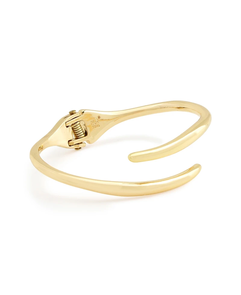 Robert Lee Morris Soho Gold Fluid Bypass Round Bangle Bracelet
