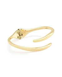 Robert Lee Morris Soho Gold Fluid Bypass Round Bangle Bracelet