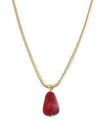 Robert Lee Morris Soho Jasper Stone pendant Necklace