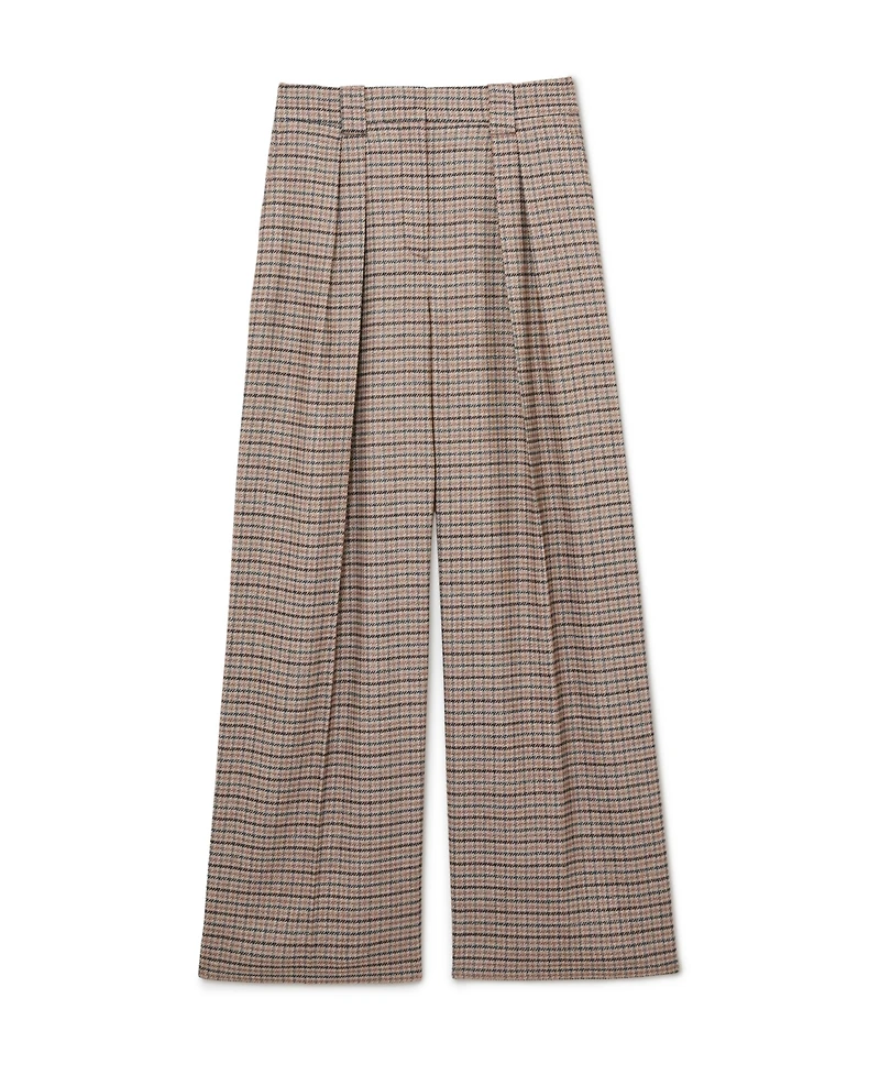 Reiss Women's River Wide-Leg Pleated Trousers